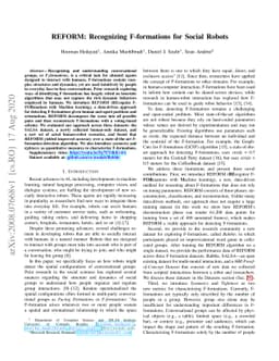 REFORM: Recognizing F-formations for Social Robots