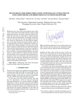 Parallel Extraction of Long-term Trends and Short-term Fluctuation
  Framework for Multivariate Time Series Forecasting