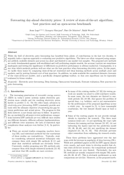 Forecasting day-ahead electricity prices: A review of state-of-the-art
  algorithms, best practices and an open-access benchmark