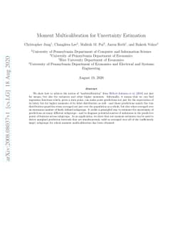 Moment Multicalibration for Uncertainty Estimation