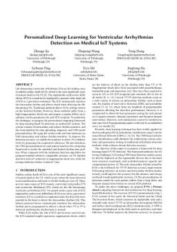 Personalized Deep Learning for Ventricular Arrhythmias Detection on
  Medical IoT Systems