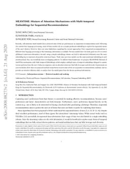 MEANTIME: Mixture of Attention Mechanisms with Multi-temporal Embeddings
  for Sequential Recommendation