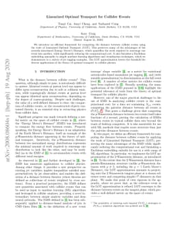 Linearized Optimal Transport for Collider Events