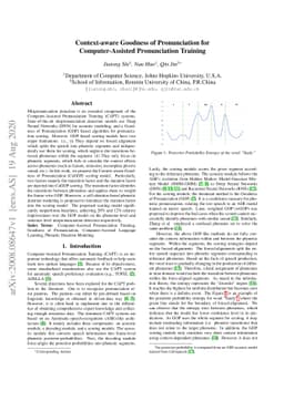 Context-aware Goodness of Pronunciation for Computer-Assisted
  Pronunciation Training