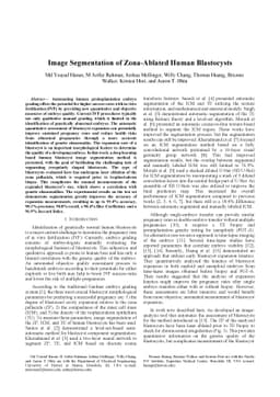 Image Segmentation of Zona-Ablated Human Blastocysts