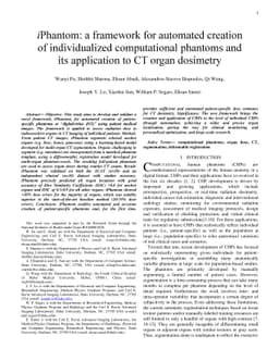 iPhantom: a framework for automated creation of individualized
  computational phantoms and its application to CT organ dosimetry