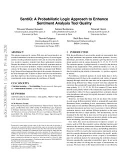 SentiQ: A Probabilistic Logic Approach to Enhance Sentiment Analysis
  Tool Quality