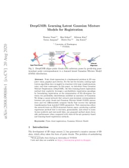 DeepGMR: Learning Latent Gaussian Mixture Models for Registration