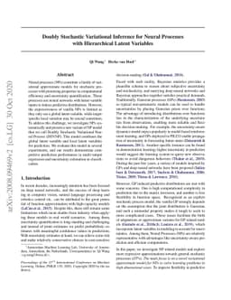 Doubly Stochastic Variational Inference for Neural Processes with
  Hierarchical Latent Variables