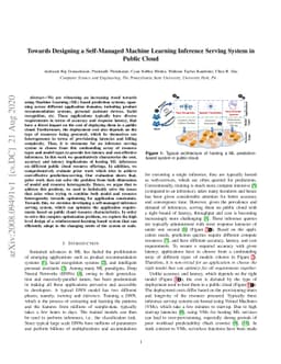 Towards Designing a Self-Managed Machine Learning Inference Serving
  System inPublic Cloud