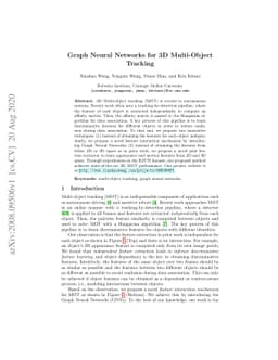 Graph Neural Networks for 3D Multi-Object Tracking