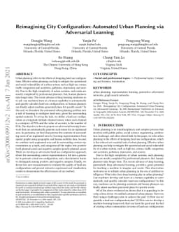 Reimagining City Configuration: Automated Urban Planning via Adversarial
  Learning