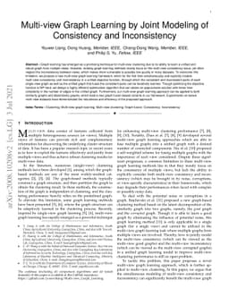Multi-view Graph Learning by Joint Modeling of Consistency and
  Inconsistency