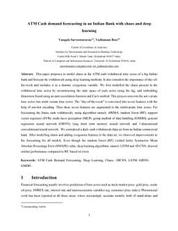 ATM Cash demand forecasting in an Indian Bank with chaos and deep
  learning