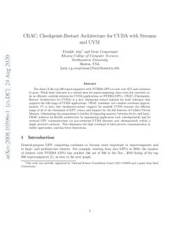 CRAC: Checkpoint-Restart Architecture for CUDA with Streams and UVM