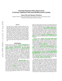 Ensuring Monotonic Policy Improvement in Entropy-regularized Value-based
  Reinforcement Learning