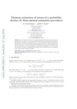 Minimax estimation of norms of a probability density: II. Rate-optimal
  estimation procedures