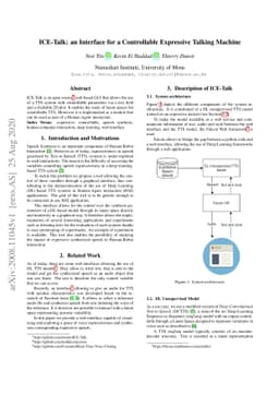 ICE-Talk: an Interface for a Controllable Expressive Talking Machine