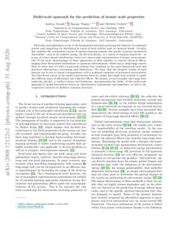 Multi-scale approach for the prediction of atomic scale properties