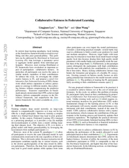 Collaborative Fairness in Federated Learning