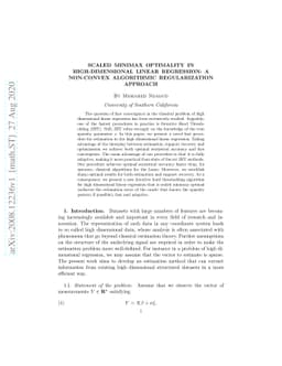 Scaled minimax optimality in high-dimensional linear regression: A
  non-convex algorithmic regularization approach