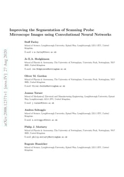 Improving the Segmentation of Scanning Probe Microscope Images using
  Convolutional Neural Networks