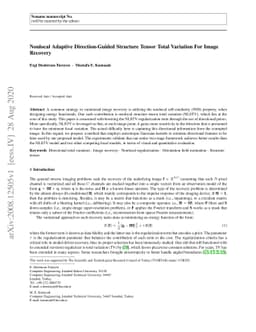 Nonlocal Adaptive Direction-Guided Structure Tensor Total Variation For
  Image Recovery