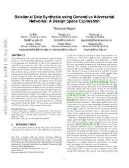 Relational Data Synthesis using Generative Adversarial Networks: A
  Design Space Exploration