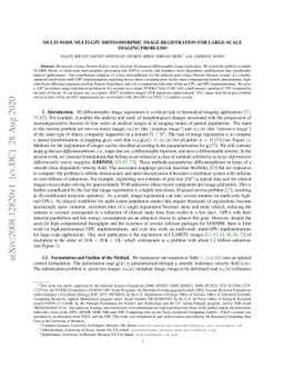 Multi-Node Multi-GPU Diffeomorphic Image Registration for Large-Scale
  Imaging Problems