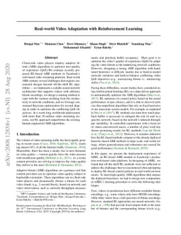 Real-world Video Adaptation with Reinforcement Learning