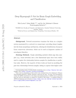 Deep Hypergraph U-Net for Brain Graph Embedding and Classification