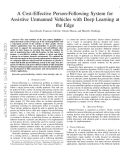 A Cost-Effective Person-Following System for Assistive Unmanned Vehicles
  with Deep Learning at the Edge