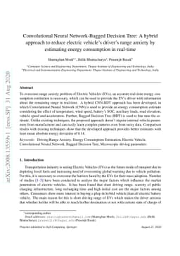 Convolutional Neural Network-Bagged Decision Tree: A hybrid approach to
  reduce electric vehicle's driver's range anxiety by estimating energy
  consumption in real-time