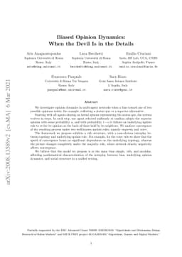 Biased Opinion Dynamics: When the Devil Is in the Details