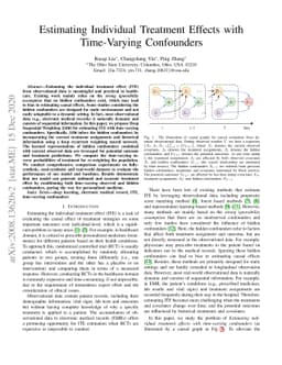 Estimating Individual Treatment Effects with Time-Varying Confounders