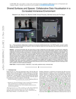 Shared Surfaces and Spaces: Collaborative Data Visualisation in a
  Co-located Immersive Environment