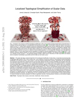 Localized Topological Simplification of Scalar Data