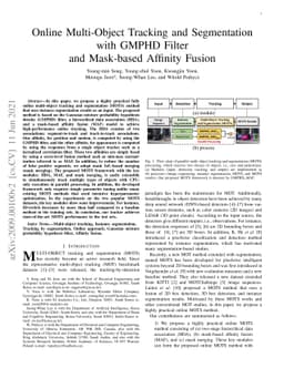 Online Multi-Object Tracking and Segmentation with GMPHD Filter and
  Mask-based Affinity Fusion