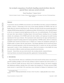 An in-depth comparison of methods handling mixed-attribute data for
  general fuzzy min-max neural network