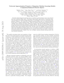 Universal Approximation Property of Quantum Machine Learning Models in
  Quantum-Enhanced Feature Spaces