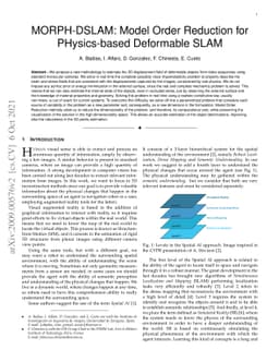 MORPH-DSLAM: Model Order Reduction for PHysics-based Deformable SLAM