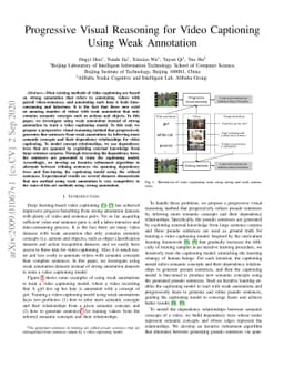 Video Captioning Using Weak Annotation