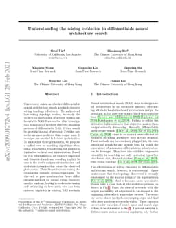 Understanding the wiring evolution in differentiable neural architecture
  search