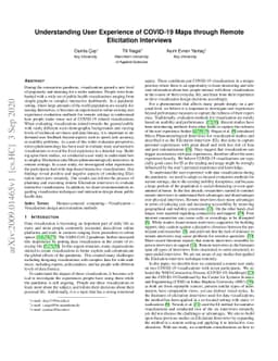 Understanding User Experience of COVID-19 Maps through Remote
  Elicitation Interviews