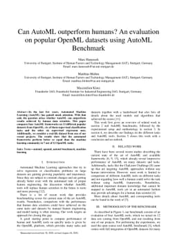 Can AutoML outperform humans? An evaluation on popular OpenML datasets
  using AutoML Benchmark