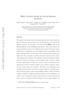 SRQA: Synthetic Reader for Factoid Question Answering