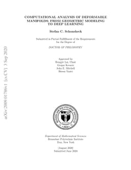 Computational Analysis of Deformable Manifolds: from Geometric Modelling
  to Deep Learning