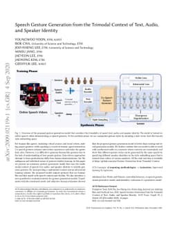 Speech Gesture Generation from the Trimodal Context of Text, Audio, and
  Speaker Identity