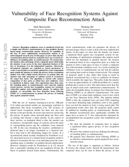 Vulnerability of Face Recognition Systems Against Composite Face
  Reconstruction Attack