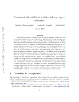 Communication-efficient distributed eigenspace estimation